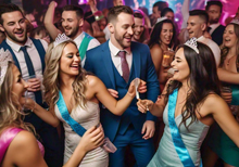Bachelorette party in a lively nightclub in Los Cabos
